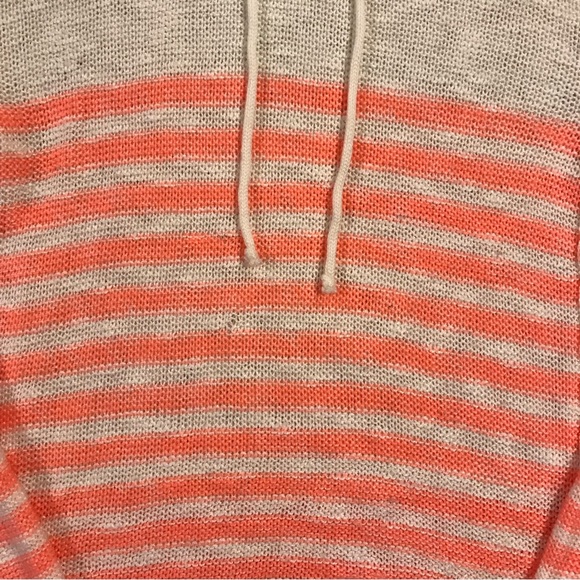 Itโs Our Time Pink and Cream Knit Sweater Hoodie with Lace Sides Size Small - Picture 3 of 5